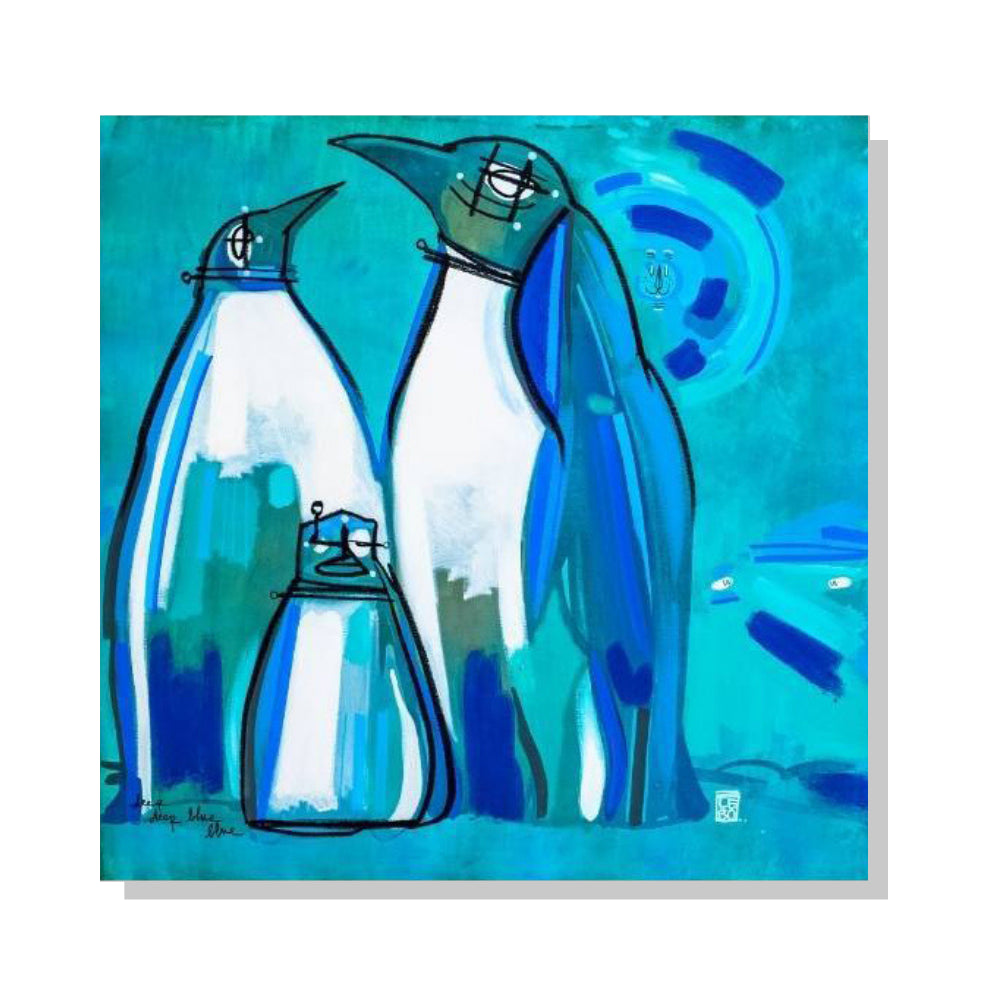 Deep Deep Blue - Lebo Steel Mineral Print